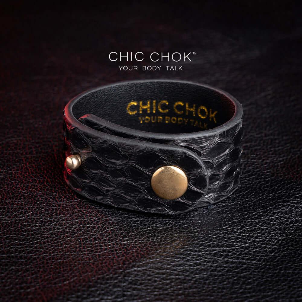 CHICCHOK [Dark Forest] - Black Python Adjustable Bracelet - CHICCHOK - Bracelet - Bracelet
