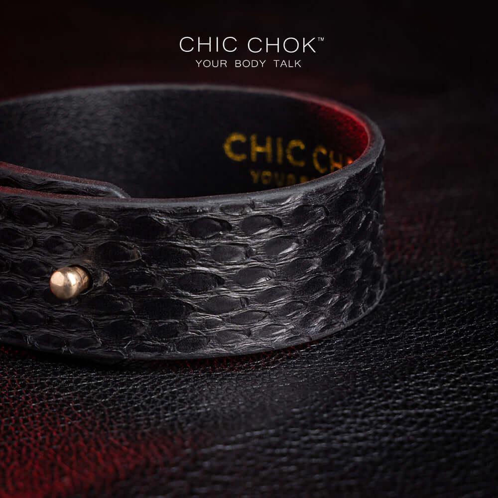 CHICCHOK [Dark Forest] - Black Python Adjustable Bracelet - CHICCHOK - Bracelet - Bracelet