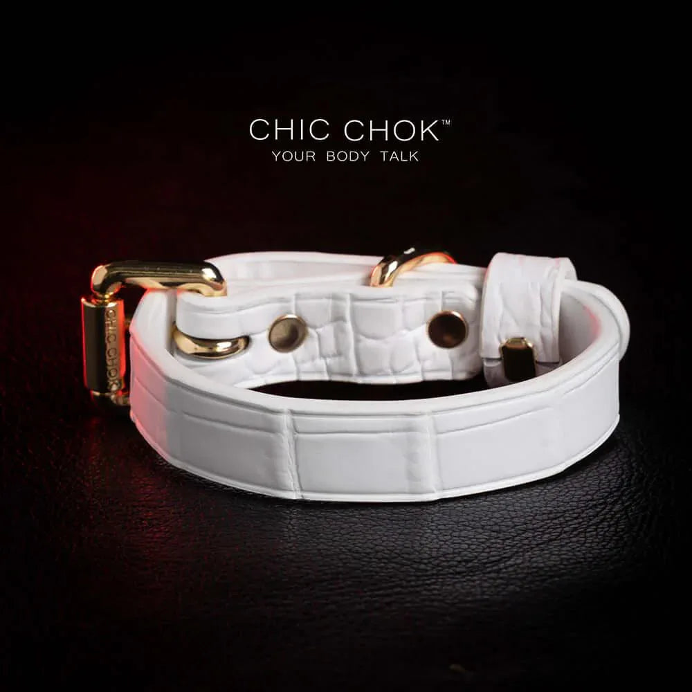 CHICCHOK [Daylight Chaser] - Crocodile Pattern Leather Bracelet - CHICCHOK - Bracelet