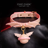 CHICCHOK-pink, collar, bat wings, cute pink, cute girls, comfortable to wear
