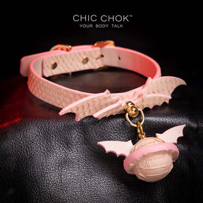 CHICCHOK-pink, collar, bat wings, cute pink, cute girls, comfortable to wear