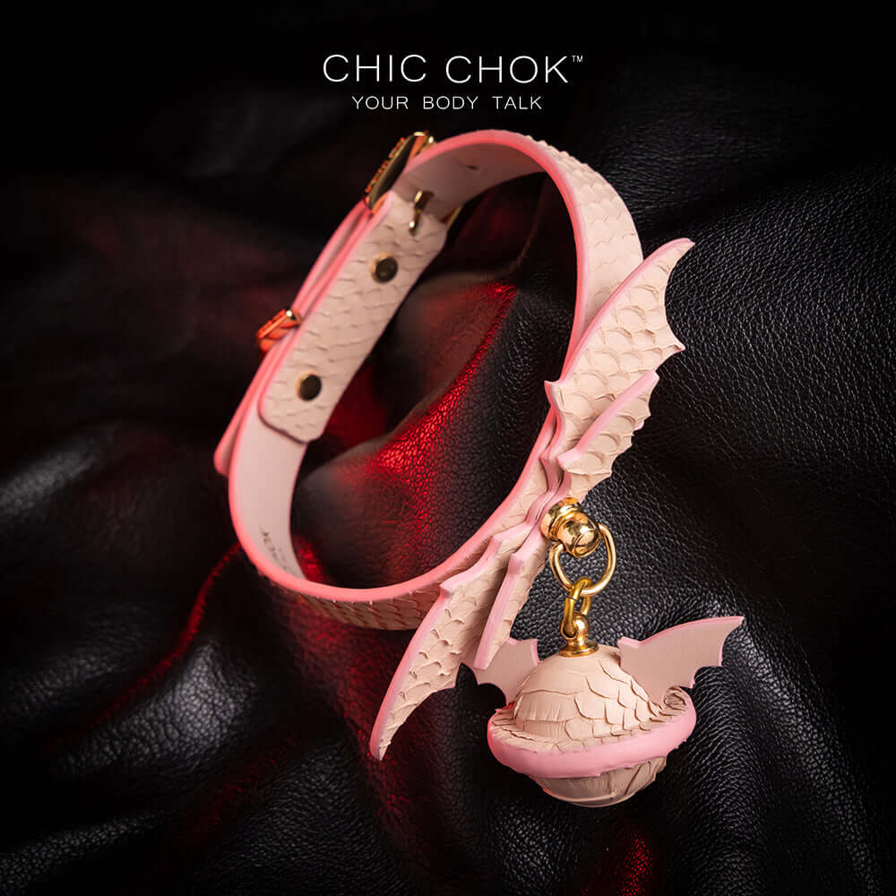 CHICCHOK-pink, collar, bat wings, cute pink, cute girls, comfortable to wear