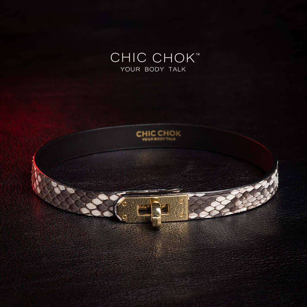 Hana to Hebi - Collar Original design, handmade from genuine leather