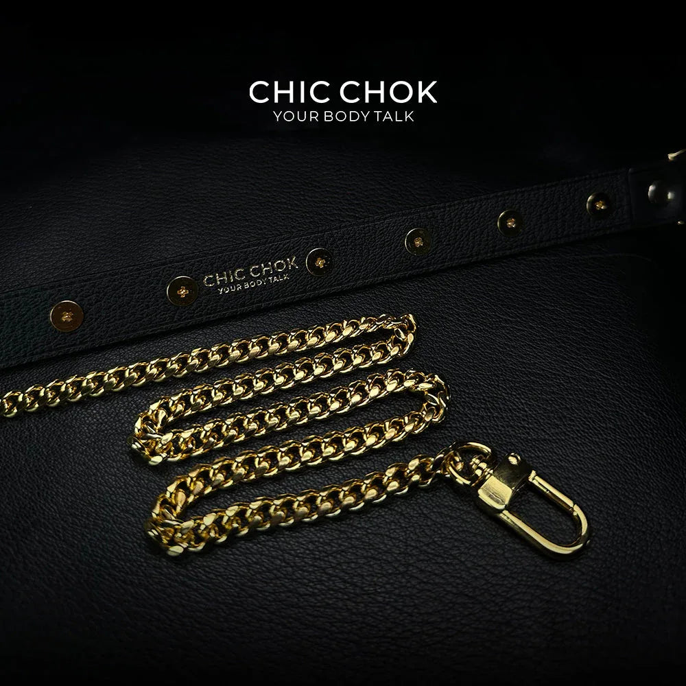 CHICCHOK [Spiked Breathless] Black Choker With Spikes Stylish Pulling Choker Necklace Spikes - CHICCHOK - Choker, collar - Choker