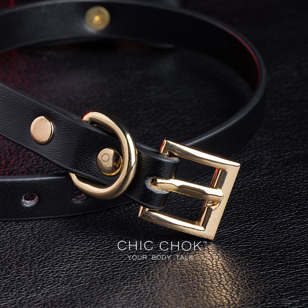 Elegant choker featuring a golden bow design symbolizing nobility, unity, and individuality, set against a vibrant color contrast to represent diverse social statuses, personalities, and backgrounds while celebrating love and mutual respect.