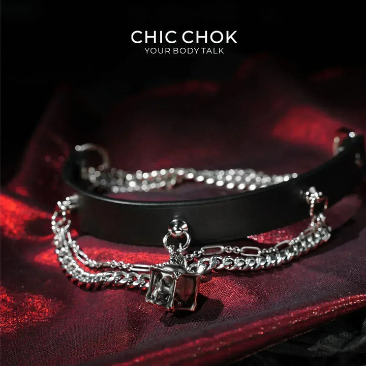 Rebel in Chains - CHICCHOK - Breathless, Choker, collar, Necklace, skull - Choker