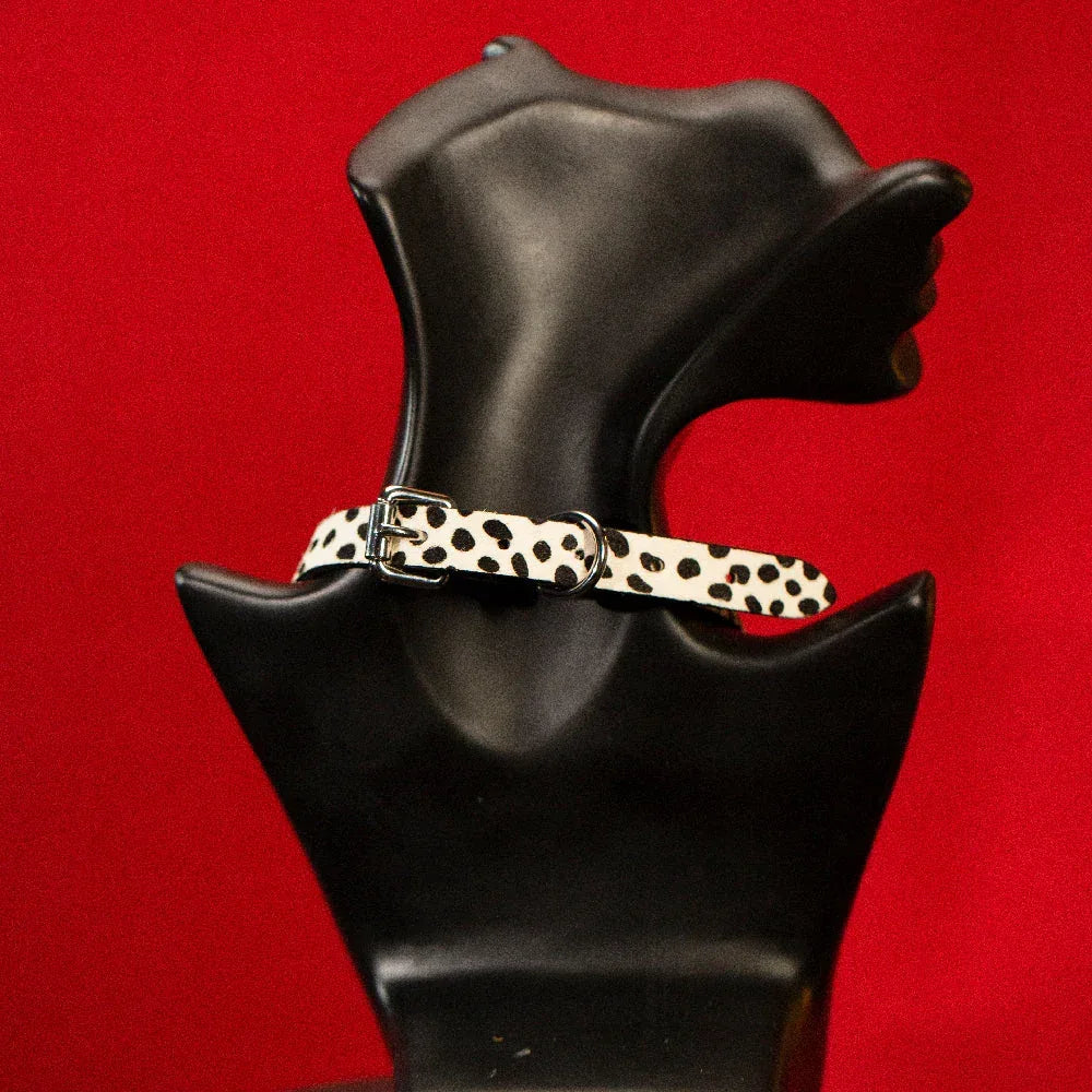 CHICCHOK [Spotty Pup] - Classic Black Dots Horse Hair Adjustable Fashion Choker - CHICCHOK - Choker