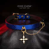 Blue original design collar, role play,